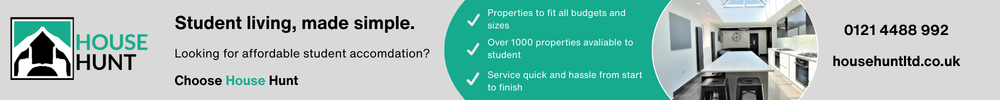 Student accommodation advert by House Hunt