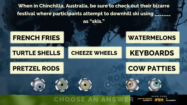 Out-fib your fresh new fresher friends in Fibbage!