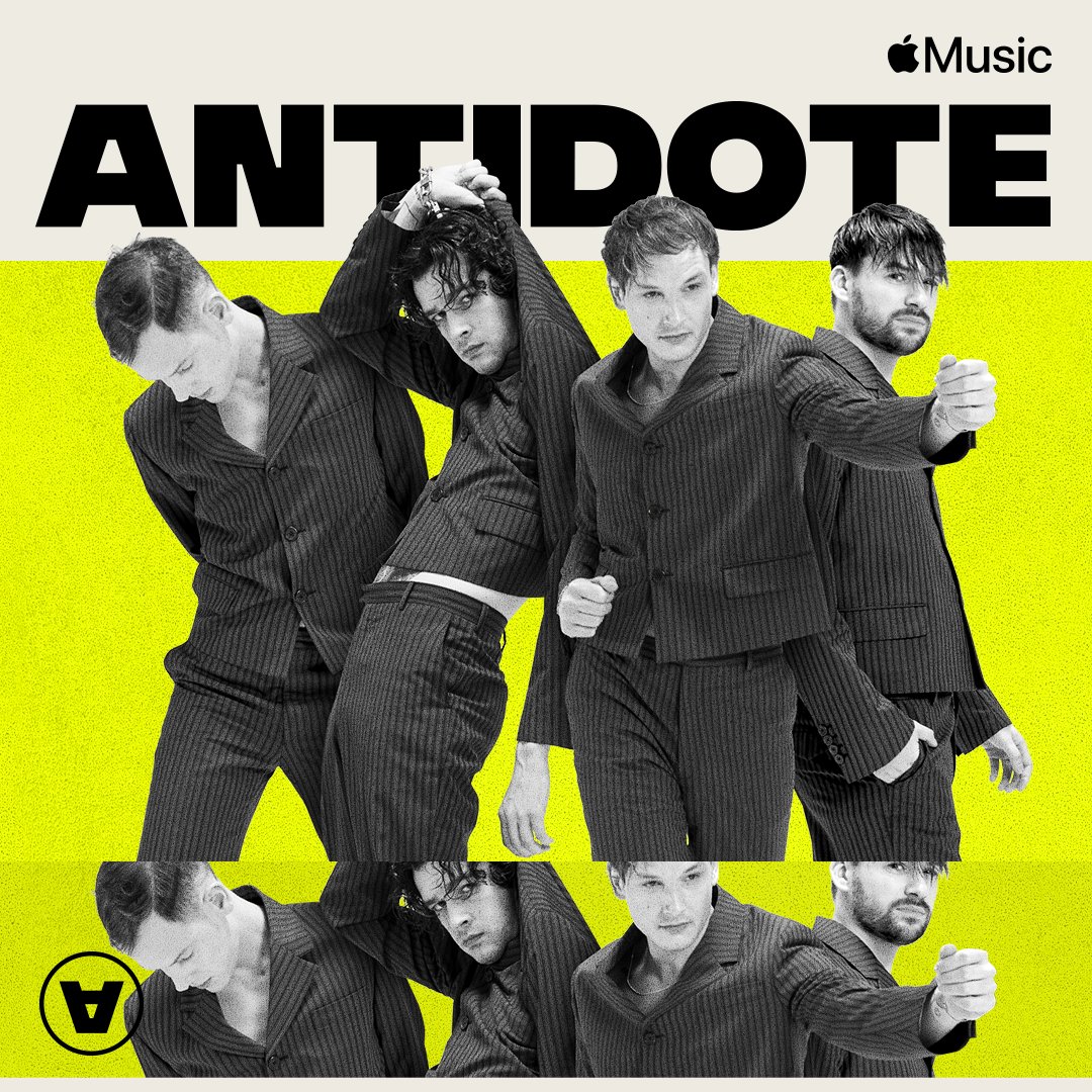 The 1975 posing for the artwork of 'Antidote'