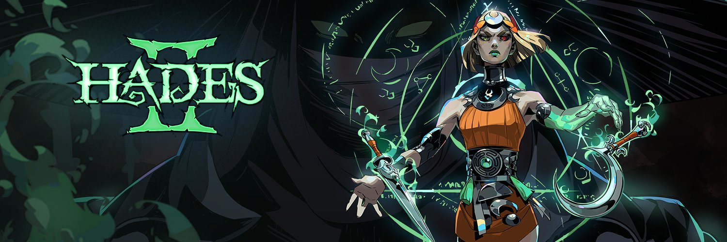 A promotional banner for Hades II, with the character Melinoë on the right side of the image.